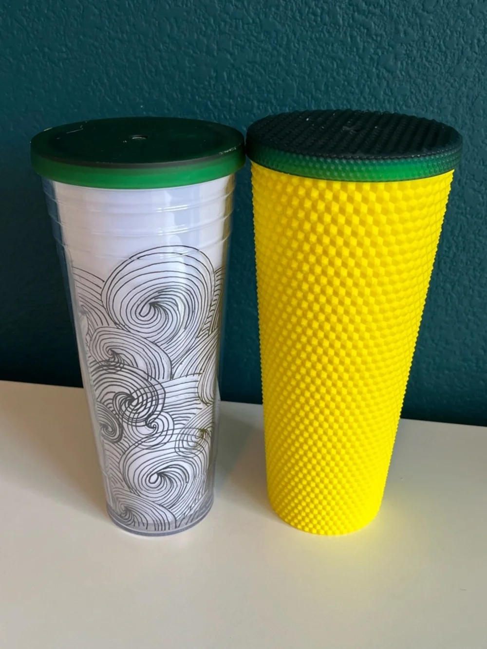 Starbucks Venti 24oz Cold Tumblers Yellow Green